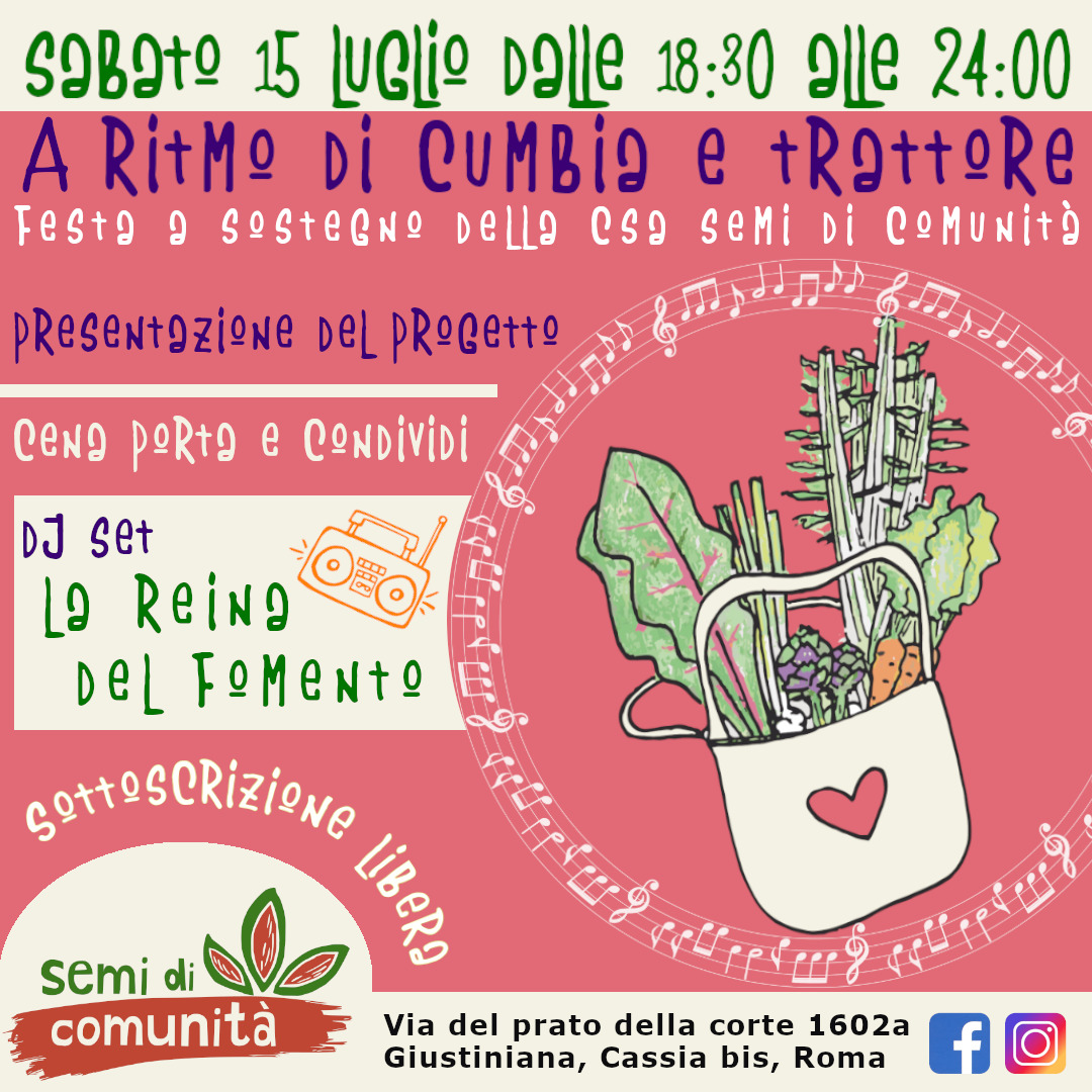 festa CSA roma 15 luglio 2023